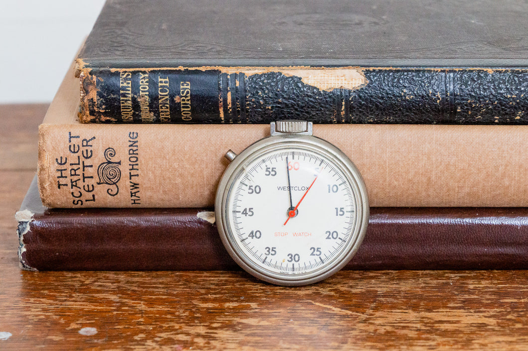 Westclox Stopwatch Clock Vintage Shelf Decor Works - Eagle's Eye Finds