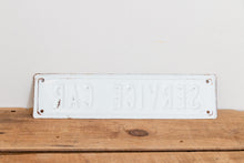 Load image into Gallery viewer, Service Car Sign Vintage Embossed Red and White Wall Hanging Decor - Eagle&#39;s Eye Finds
