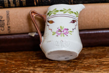 Load image into Gallery viewer, Floral Toothpick Holder Vintage Porcelain Tiny Jug Pitcher - Eagle&#39;s Eye Finds
