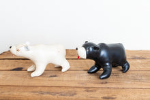 Load image into Gallery viewer, Vinyl Stuffed Bear Vintage Mid-Century Toy - Eagle&#39;s Eye Finds
