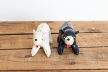 Load image into Gallery viewer, Vinyl Stuffed Bear Vintage Mid-Century Toy - Eagle&#39;s Eye Finds
