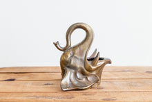 Load image into Gallery viewer, Brass Elephant Head Vintage Golden Animal Mid-Century Decor - Eagle&#39;s Eye Finds
