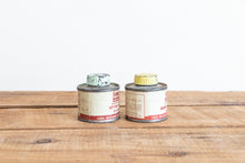 Load image into Gallery viewer, Ford FoMoCo Paint Cans Vintage Car Color Patch Cans Mint Green and Yellow - Eagle&#39;s Eye Finds
