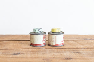 Ford FoMoCo Paint Cans Vintage Car Color Patch Cans Mint Green and Yellow - Eagle's Eye Finds