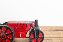 Load image into Gallery viewer, Marx Steam Roller Vintage Red Wind-Up Tin Litho Toy - Eagle&#39;s Eye Finds
