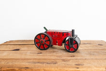 Load image into Gallery viewer, Marx Steam Roller Vintage Red Wind-Up Tin Litho Toy - Eagle&#39;s Eye Finds
