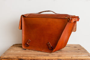 Leather Bike Bag Vintage NOS Bicycle Rear Rack Honey Bourbon Genuine Leather - Eagle's Eye Finds