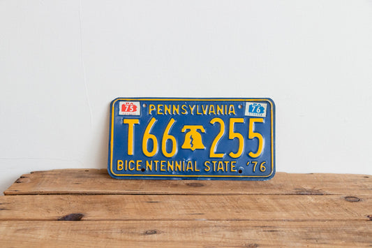 Pennsylvania 1976 License Plate Vintage Bicentennial Liberty Bell Wall Decor - Eagle's Eye Finds