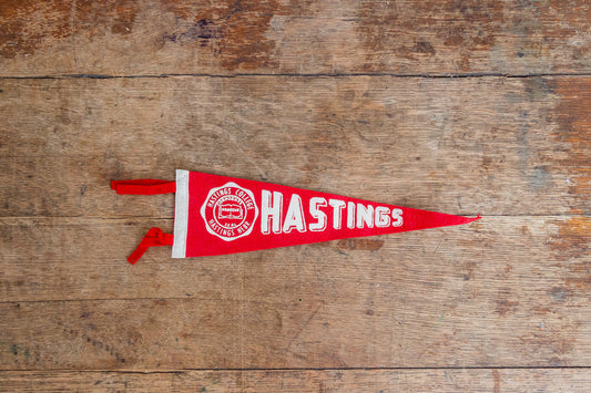 Hastings College Nebraska Mini Felt Pennant Vintage College Wall Decor - Eagle's Eye Finds