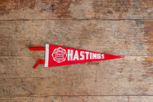 Load image into Gallery viewer, Hastings College Nebraska Mini Felt Pennant Vintage College Wall Decor - Eagle&#39;s Eye Finds
