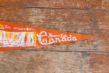 Load image into Gallery viewer, Niagara Falls Canada Orange Felt Pennant Vintage Travel Wall Decor - Eagle&#39;s Eye Finds
