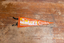 Load image into Gallery viewer, Niagara Falls Canada Orange Felt Pennant Vintage Travel Wall Decor - Eagle&#39;s Eye Finds
