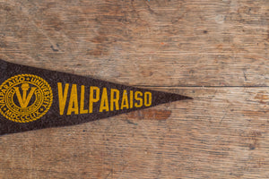 Valparaiso University Mini Felt Pennant Vintage College Wall Decor - Eagle's Eye Finds