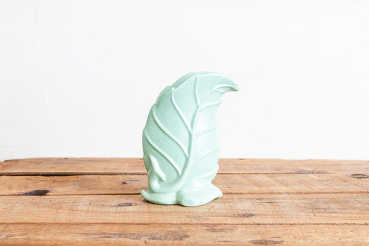 Haegar Leaf Vase Vintage Mid-Century Pottery Green Planter - Eagle's Eye Finds