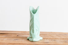 Load image into Gallery viewer, Haegar Leaf Vase Vintage Mid-Century Pottery Green Planter - Eagle&#39;s Eye Finds
