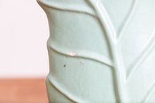 Load image into Gallery viewer, Haegar Leaf Vase Vintage Mid-Century Pottery Green Planter - Eagle&#39;s Eye Finds
