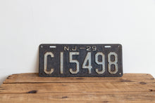 Load image into Gallery viewer, New Jersey 1929 License Plate Vintage Wall Hanging Decor - Eagle&#39;s Eye Finds
