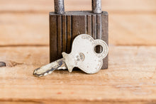 Load image into Gallery viewer, Eagle Lock and Key Vintage Working Padlock - Eagle&#39;s Eye Finds
