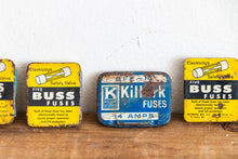 Load image into Gallery viewer, Buss Fuse Boxes and Fuses Vintage Small graphics Bundle Set - Eagle&#39;s Eye Finds
