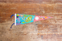 Load image into Gallery viewer, Expo 67 Montreal Felt Pennant Vintage Retro Wall Decor - Eagle&#39;s Eye Finds
