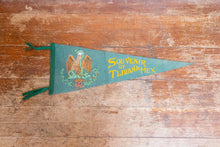 Load image into Gallery viewer, Tijuana Mexico Blue Felt Pennant Vintage Wall Decor - Eagle&#39;s Eye Finds
