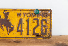 Load image into Gallery viewer, Wyoming 1948 License Plate Pair Vintage Wall Hanging Decor - Eagle&#39;s Eye Finds
