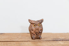 Load image into Gallery viewer, Wooden Owl Figurine Vintage Made in Japan Shelf Decor - Eagle&#39;s Eye Finds
