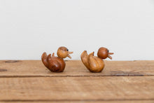 Load image into Gallery viewer, Wooden Duck Figurines Vintage Wood Shelf Decor - Eagle&#39;s Eye Finds
