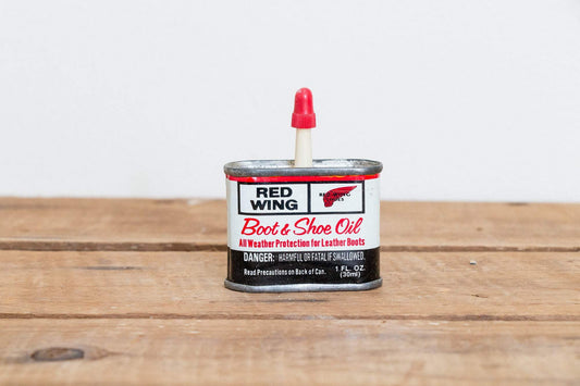 1 oz. Red Wing Boot Oil Can Vintage Advertising Decor - Eagle's Eye Finds