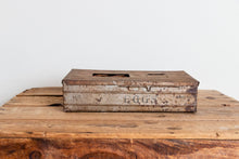 Load image into Gallery viewer, Metal Egg Shipping Container Primitive Vintage Divided Container Easter Decor - Eagle&#39;s Eye Finds
