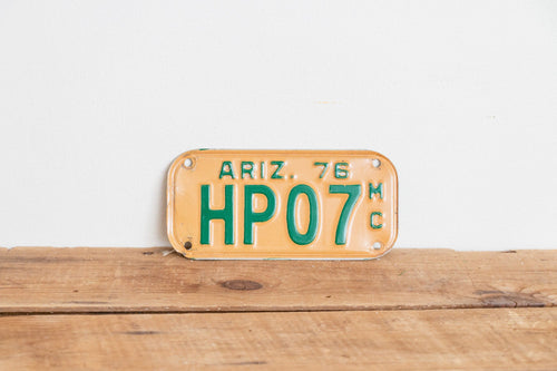 Arizona 1976 Motorcycle License Plate Vintage Wall Hanging Decor - Eagle's Eye Finds