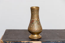 Load image into Gallery viewer, Ornate Little Brass Vase Vintage Incense Holder - Eagle&#39;s Eye Finds
