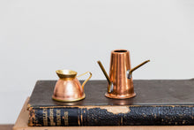 Load image into Gallery viewer, Mini Copper Coffee Pot Makers Vintage Little Turkish Cafe Decor - Eagle&#39;s Eye Finds
