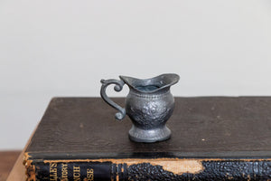 Mini Gray Pitcher Vintage Metal Water Jug - Eagle's Eye Finds