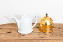 Load image into Gallery viewer, Hall China Teapot with Copper Insulator Cover Vintage Tea Kettle - Eagle&#39;s Eye Finds
