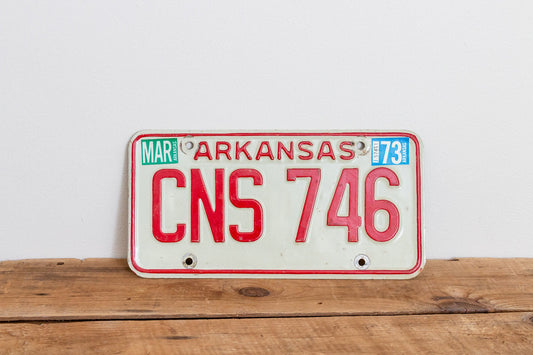 Arkansas 1973 License Plate Vintage Wall Hanging Decor - Eagle's Eye Finds