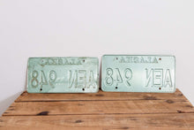 Load image into Gallery viewer, Alaska 1976 License Plate Pair Vintage 1981 Wall Decor - Eagle&#39;s Eye Finds
