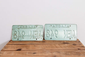 Alaska 1976 License Plate Pair Vintage 1981 Wall Decor - Eagle's Eye Finds