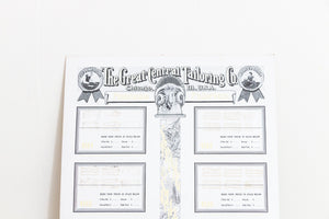 Hat Sample Fabric Advertising Ephemera Vintage 1916 Tailoring Ad Sign - Eagle's Eye Finds