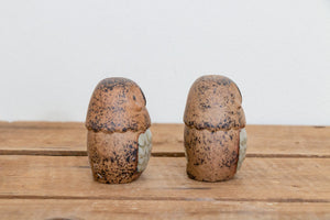 Fitz and Floyd Owl Shakers Vintage Japan Ceramic Stoneware Salt Pepper - Eagle's Eye Finds