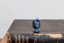 Load image into Gallery viewer, Mini Cup Trophy Vintage Blue Metal - Eagle&#39;s Eye Finds
