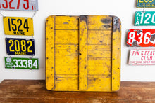Load image into Gallery viewer, End Improved Road Sign Vintage Maine Wood Auto Garage Decor - Eagle&#39;s Eye Finds
