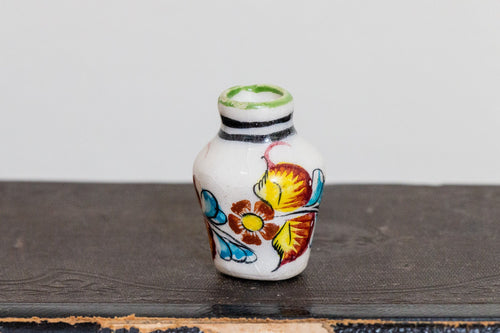 Mini Mexican Floral Vase Vintage Ceramic Mexico Decor - Eagle's Eye Finds