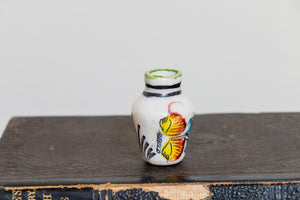 Mini Mexican Floral Vase Vintage Ceramic Mexico Decor - Eagle's Eye Finds