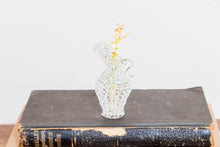 Load image into Gallery viewer, Mini Webbed Glass Pitcher Vintage Water Jug Vase - Eagle&#39;s Eye Finds
