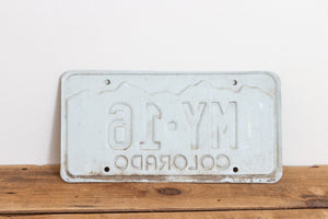 MY 16 Colorado 1977 License Plate Vintage 1978 Wall Hanging Decor - Eagle's Eye Finds