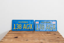 Load image into Gallery viewer, California 1977 License Plate Pair Vintage Wall Hanging Decor - Eagle&#39;s Eye Finds
