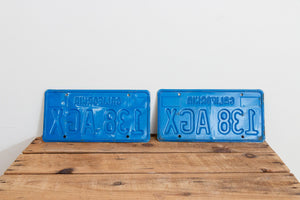 California 1977 License Plate Pair Vintage Wall Hanging Decor - Eagle's Eye Finds