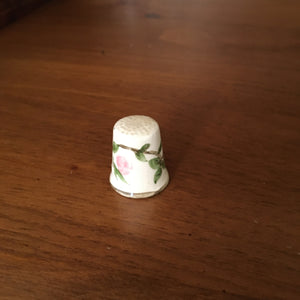 Franciscan Thimble Vintage Desert Rose Hand Painted Sewing Piece - Eagle's Eye Finds