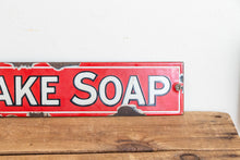 Load image into Gallery viewer, Kirk&#39;s Flake Soap Sign Vintage Red Porcelain Bathroom Decor - Eagle&#39;s Eye Finds
